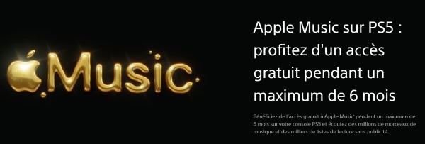 avoir 6 mois d'apple music gratuit sur ps5