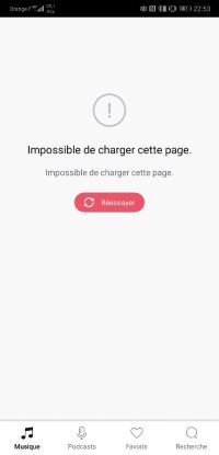 deezer impossible de charger cette page