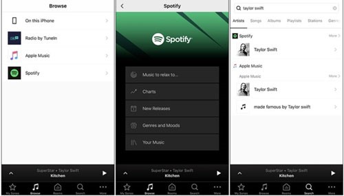 écouter Spotify sur sonos app