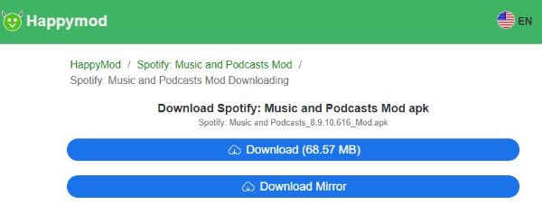 spotify musique et podcasts mod