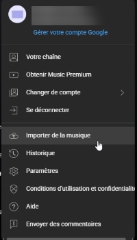 importer de la musique
