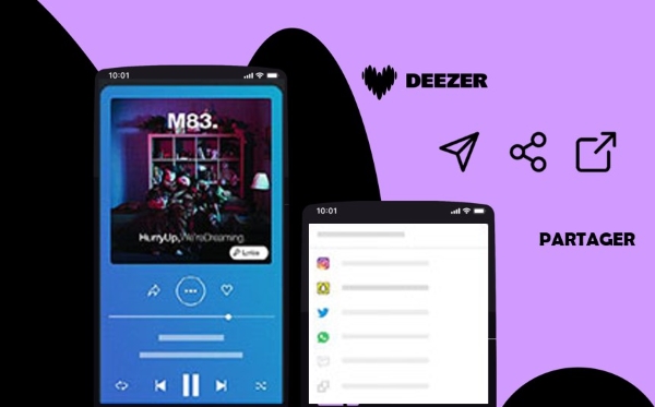 partager la musique de Deezer