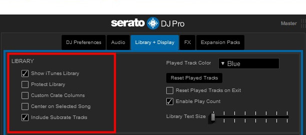 show-itunes-library-serato-dj-pro