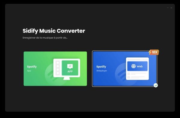 sidify spotify music converter interface