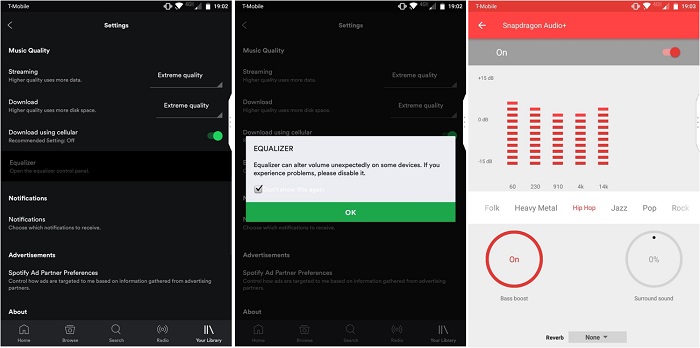 configurer l'égaliseur Spotify pour Android