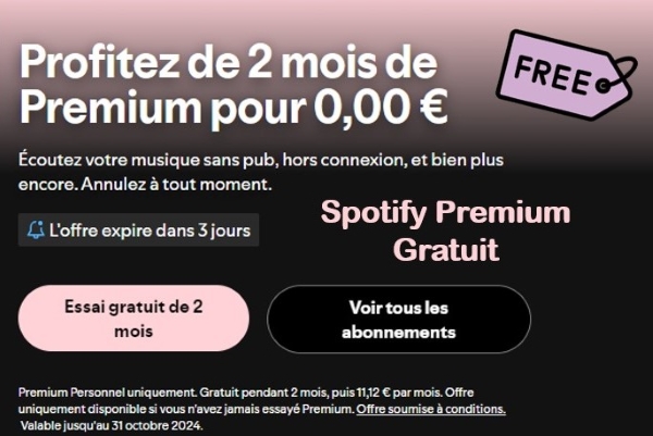 spotify premium gratuit