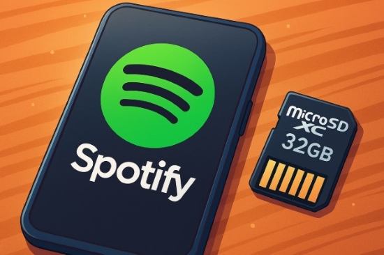 spotify sur carte sd