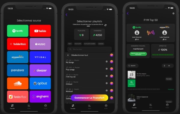 transférer playlist Deezer vers Spotify via FreeYourMusic