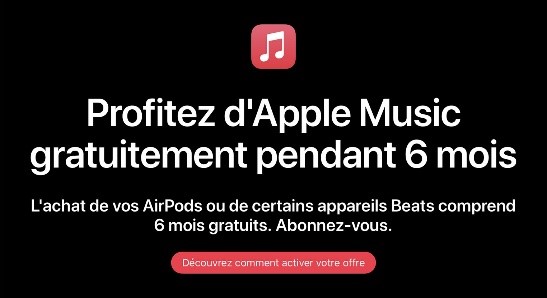 profiter apple music pemdant 6 mois